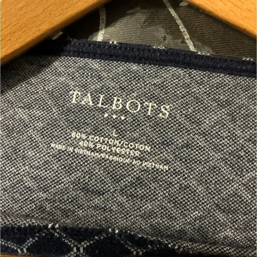 Talbot‎ blue with white argyle designed size L